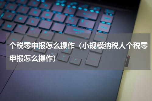 个税零申报怎么操作（小规模纳税人个税零申报怎么操作）