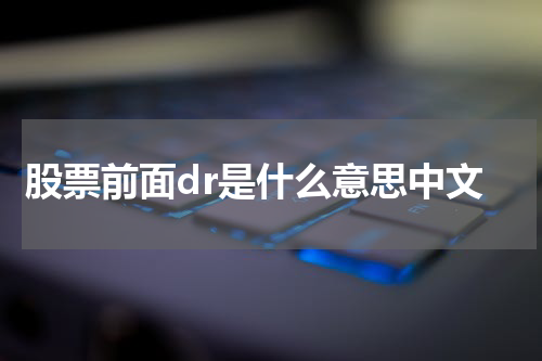股票前面dr是什么意思中文