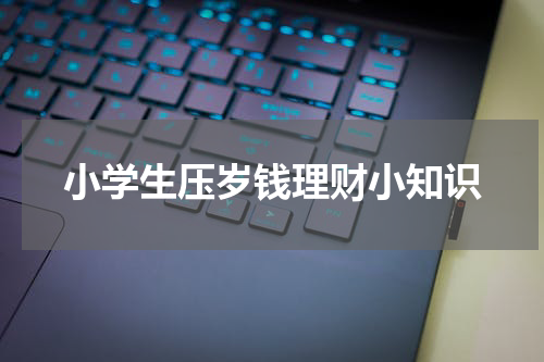 小学生压岁钱理财小知识