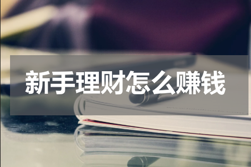 新手理财怎么赚钱
