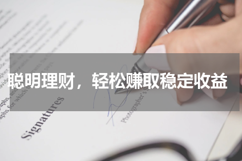  聪明理财，轻松赚取稳定收益