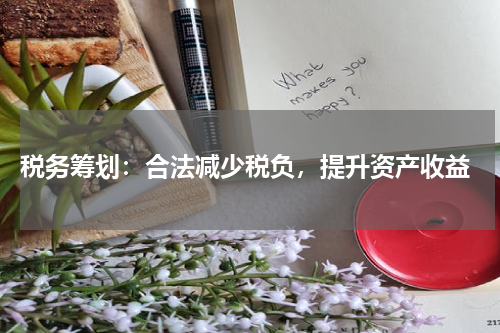  税务筹划：合法减少税负，提升资产收益