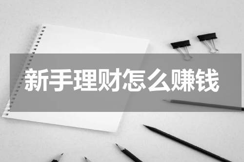新手理财怎么赚钱