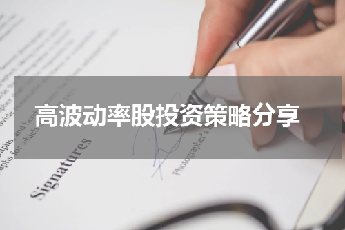  高波动率股投资策略分享