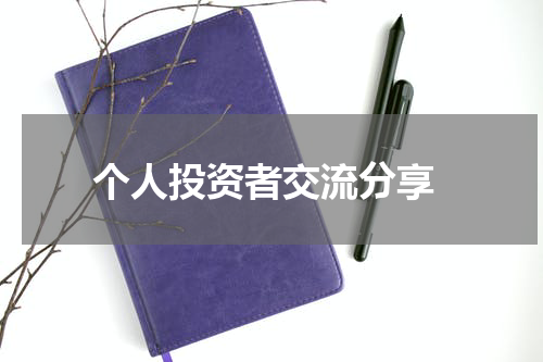  个人投资者交流分享