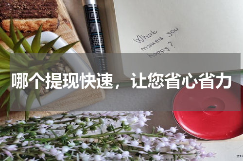 哪个提现快速，让您省心省力