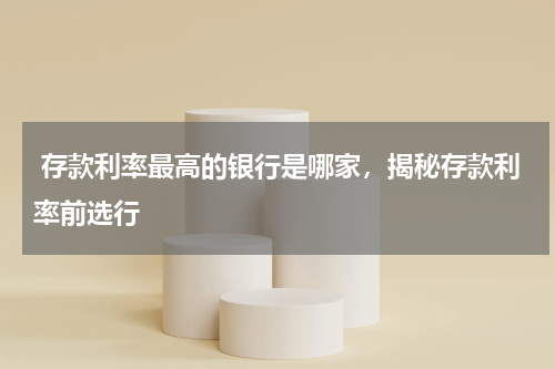  存款利率最高的银行是哪家，揭秘存款利率前选行