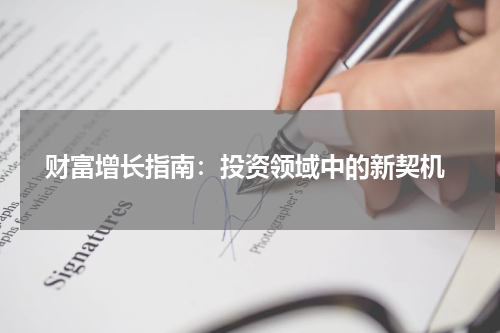  财富增长指南：投资领域中的新契机