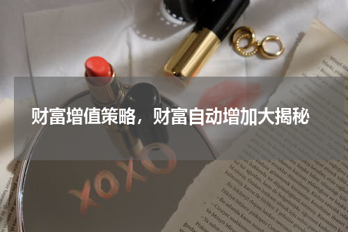  财富增值策略，财富自动增加大揭秘