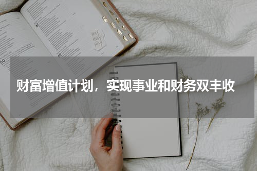  财富增值计划，实现事业和财务双丰收