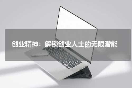  创业精神：解锁创业人士的无限潜能