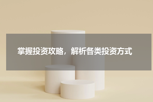  掌握投资攻略，解析各类投资方式