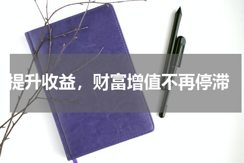  提升收益，财富增值不再停滞