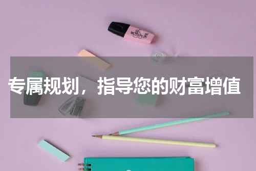  专属规划，指导您的财富增值