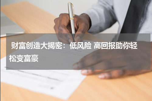  财富创造大揭密：低风险 高回报助你轻松变富豪