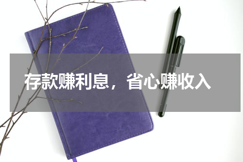  存款赚利息，省心赚收入