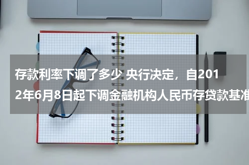 存款利率下调了多少 央行决定，自2012年6月8日起下调金融机构人民币存贷款基准利率。金融机构一年期存款基准利率下调0.25个百分点