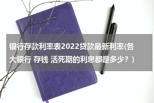 银行存款利率表2022贷款最新利率(各大银行 存钱 活死期的利息都是多少？)
