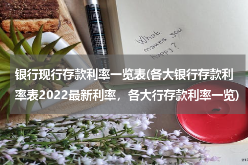 银行现行存款利率一览表(各大银行存款利率表2022最新利率，各大行存款利率一览)