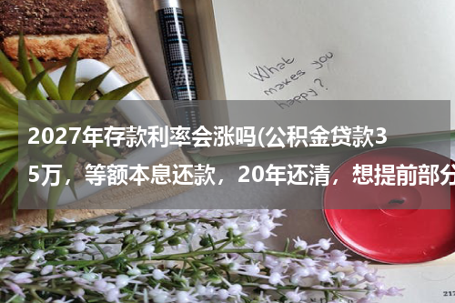 2027年存款利率会涨吗(公积金贷款35万，等额本息还款，20年还清，想提前部分还款，请专业人士帮出主意提前还款划不划算？谢谢)