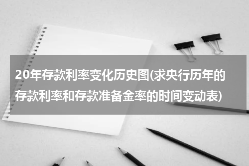 20年存款利率变化历史图(求央行历年的存款利率和存款准备金率的时间变动表)
