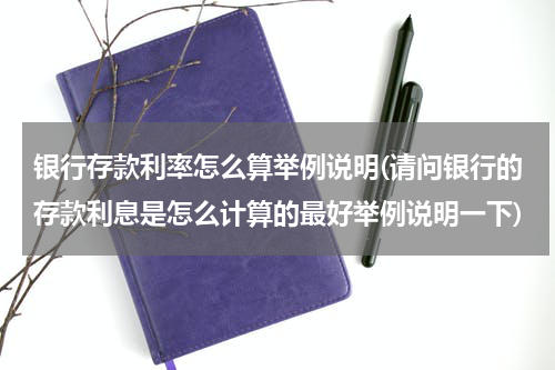 银行存款利率怎么算举例说明(请问银行的存款利息是怎么计算的最好举例说明一下)